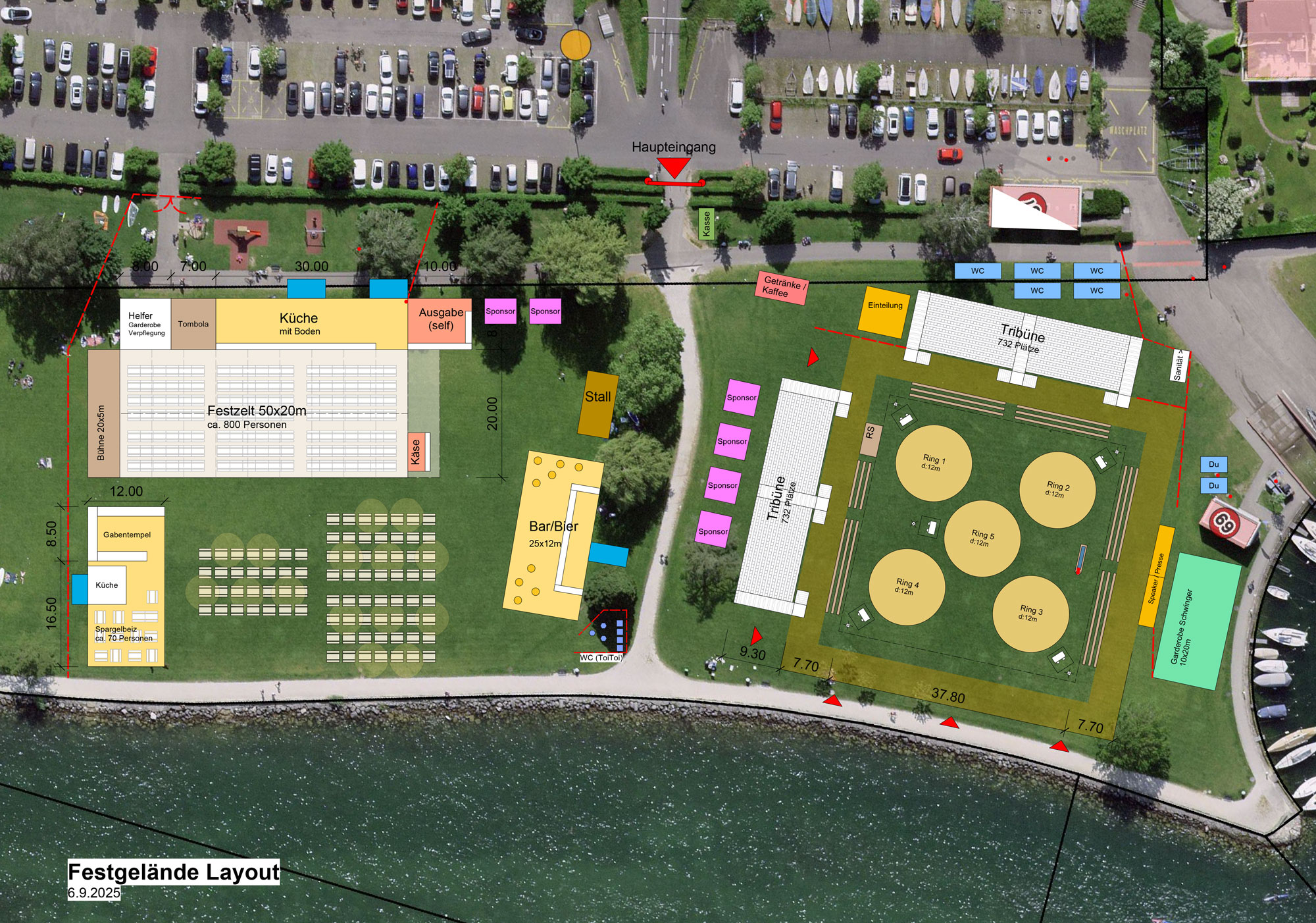 Geländeplan Freiburger Kantonales Schwingfest 2026